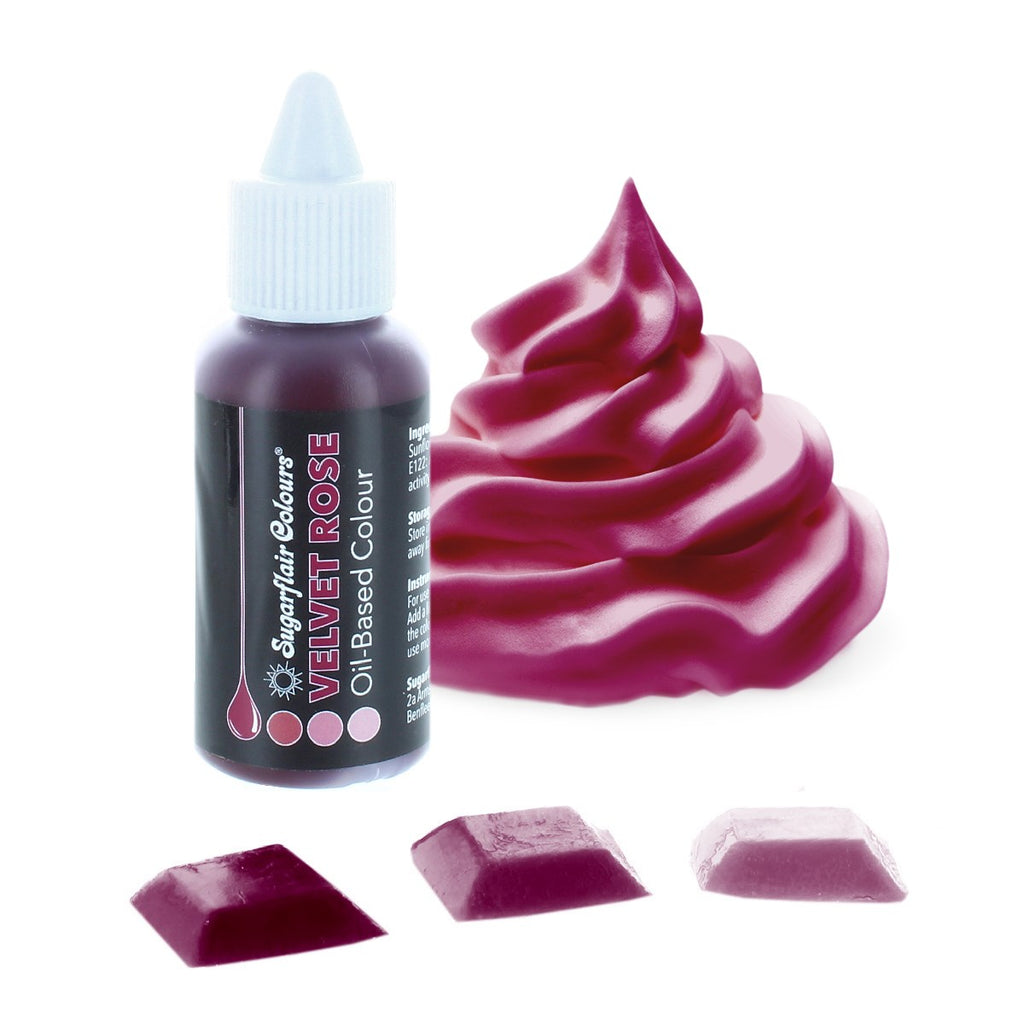 Sugarflair Velvet Rose Oil Based Colour 30ml