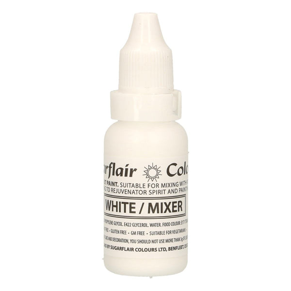 Edible Droplet Paint White/Mixer 14ml