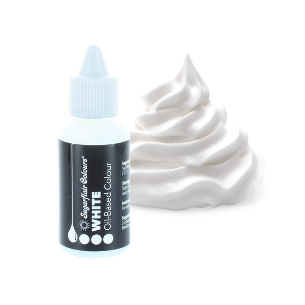 Sugarflair White Oil Based Colour 30ml