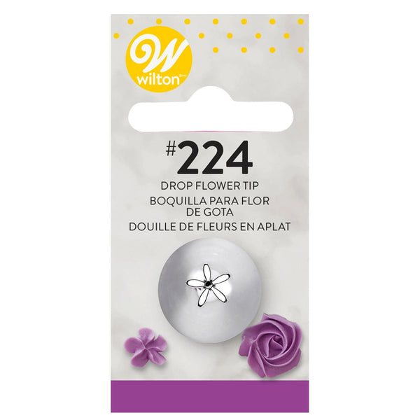 WILTON 224 Drop Flower Nozzle