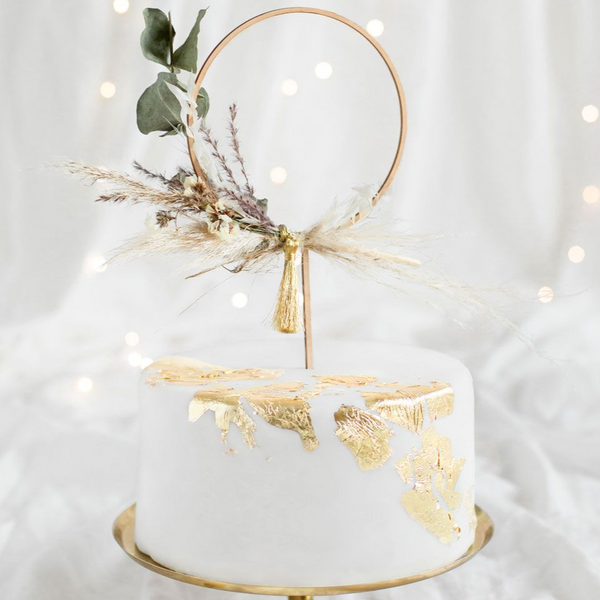 Wooden Cake Topper Hoop 24.5cm