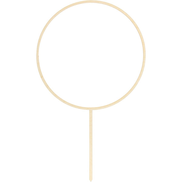 Wooden Cake Topper Hoop 24.5cm