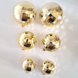 SUGAR SISTERS - Gold Mirror Ball Set Pk 6
