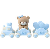 Cute Boy Bear on train Cake Decoration  DECO-CAKE