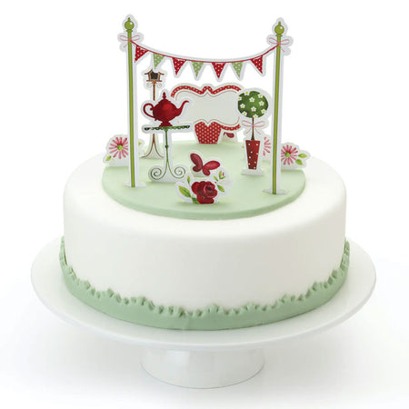 Soccer Happy Birthday Topper Medium Green