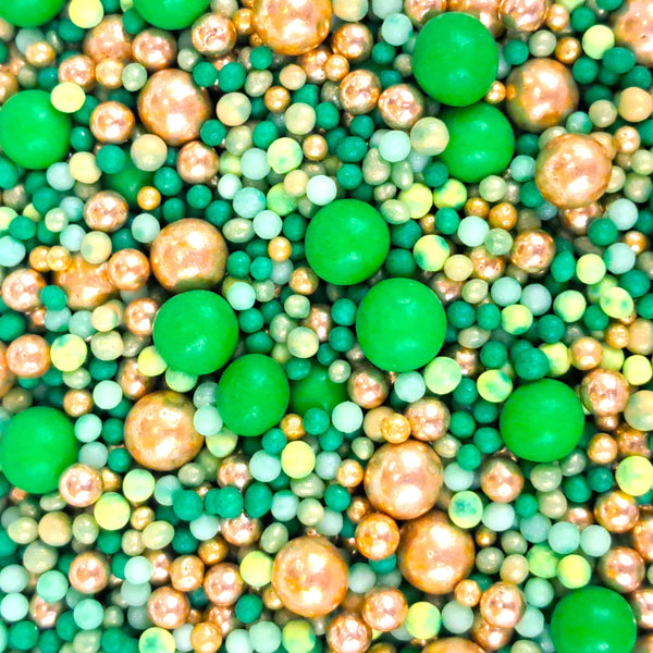 SUGAR SISTERS - Emerald Glam Sprinkle Mix 80g
