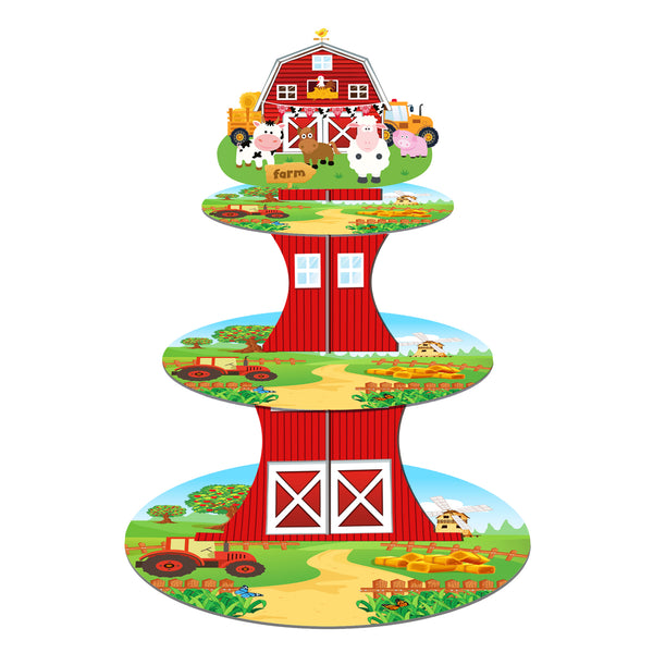 Farm Animals Cupcake Stand Kit