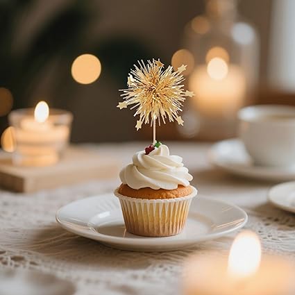 SUGAR SISTERS - Firework Cake/Cupcake Topper Pk 5