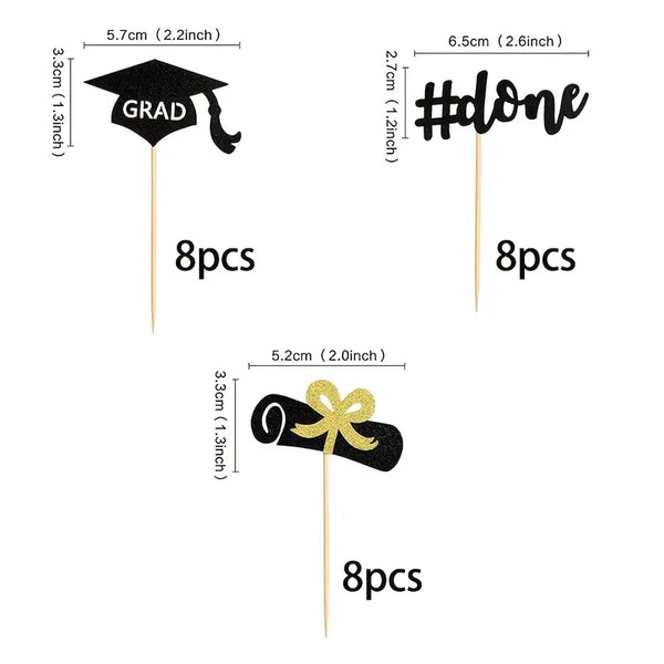 Graduation Picks Pk 24  DECO-CAKE