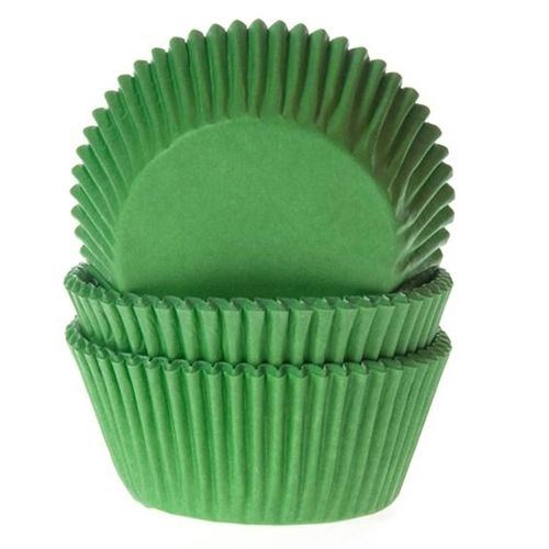 Grass Green Cupcake Cases Pk 50 HOM