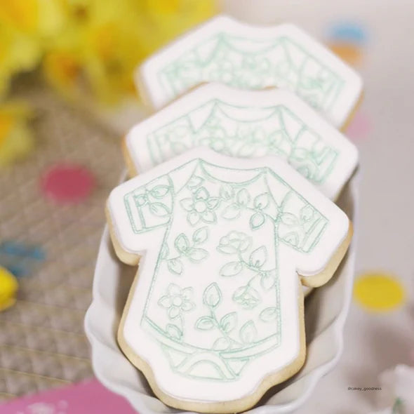Floral Baby Gro Stamp n Cut - SWEET STAMP