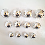 SUGAR SISTERS - Silver Mirror Ball Set Pk 12