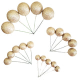 SUGAR SISTERS - Champagne Gold Glitter Cake Balls Pk 20