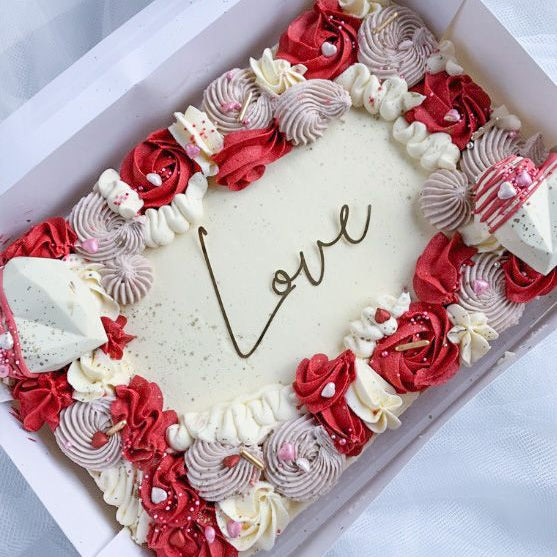 12" x 9" White Oblong Cake Box