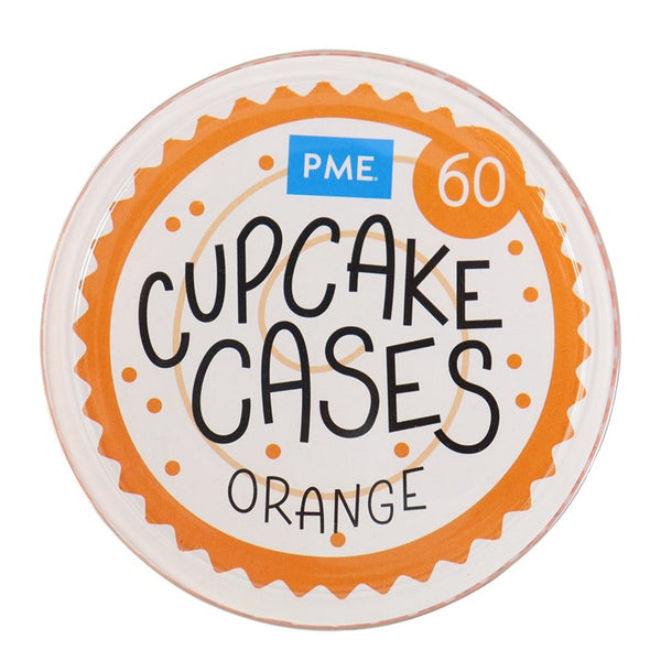 Cupcake Cases Orange Pk 60 PME