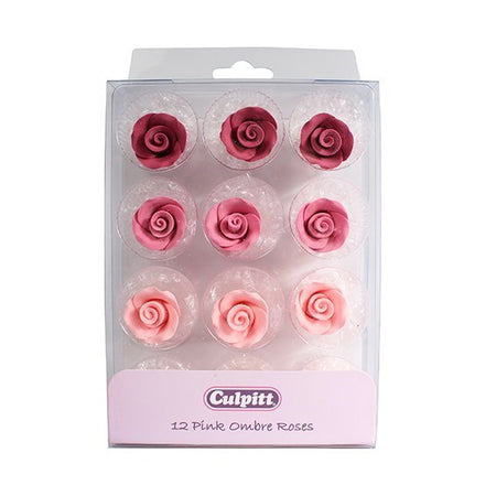 Assorted Flowers Edible Toppers - (20 Toppers)