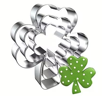SUGAR SISTERS - Shamrock Cookie Cutters Set 3