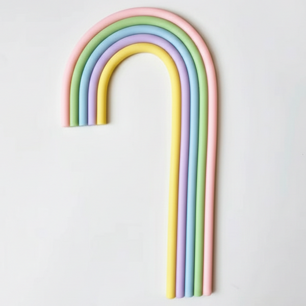 SUGAR SISTERS - Large Rainbow Pastel Topper