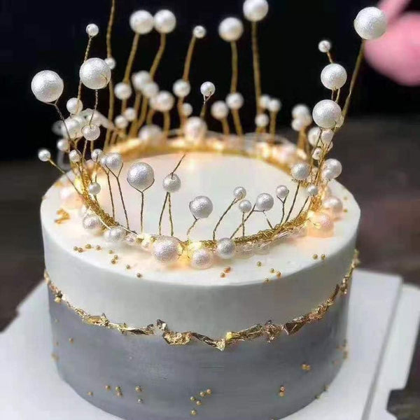 SUGAR SISTERS - Pearl Crown Cake Topper