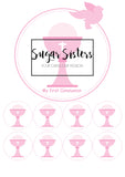 Pink Communion  Edible Topper - (1 x 6