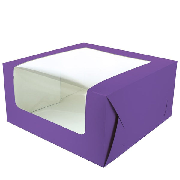 Purple Cake Box - 10" X 5"