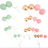 SUGAR SISTERS - Green,Pink ,Gold & White Cake Ball Set Pk 32