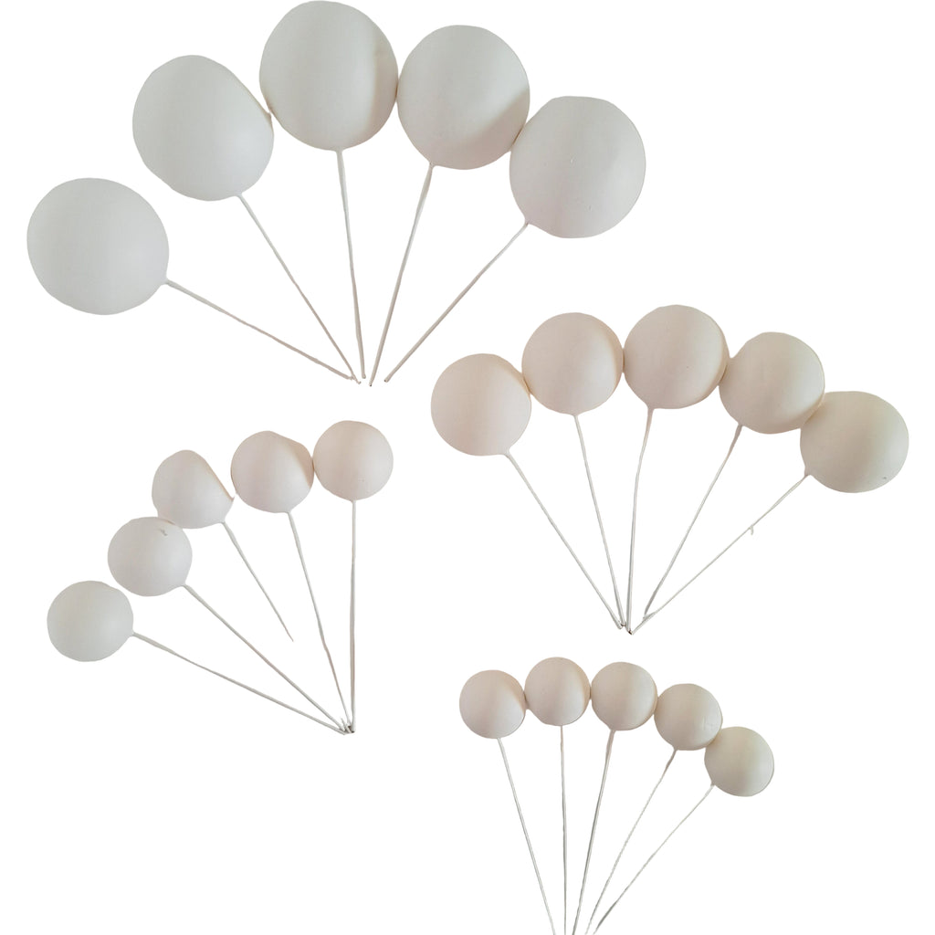 SUGAR SISTERS - Matt White Cake Balls Pk 20