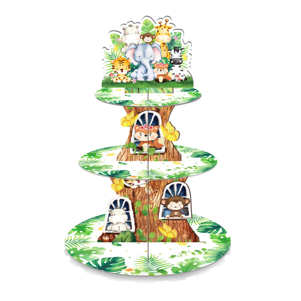 Jungle Animals Cupcake Stand Kit