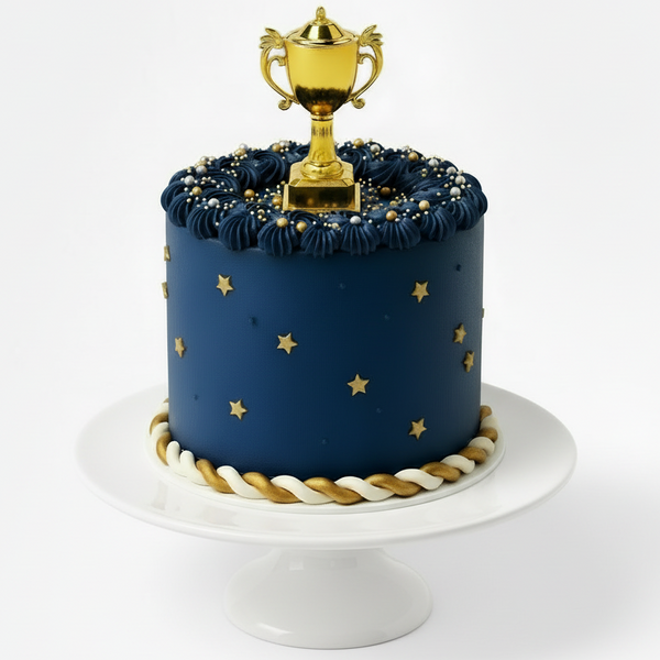 SUGAR SISTERS - Gold Trophy Cake Topper