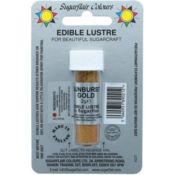 Edible Lustre Sunburst Gold 2g