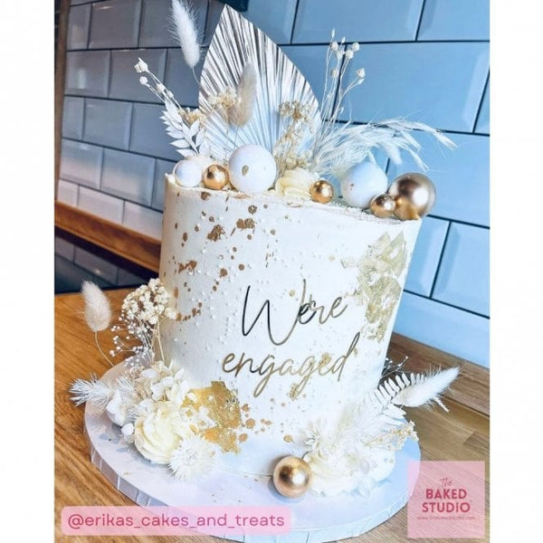 Gold & White Palm Spear Bouquet