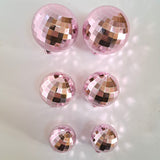 SUGAR SISTERS - Pink Mirror Ball Set Pk 6