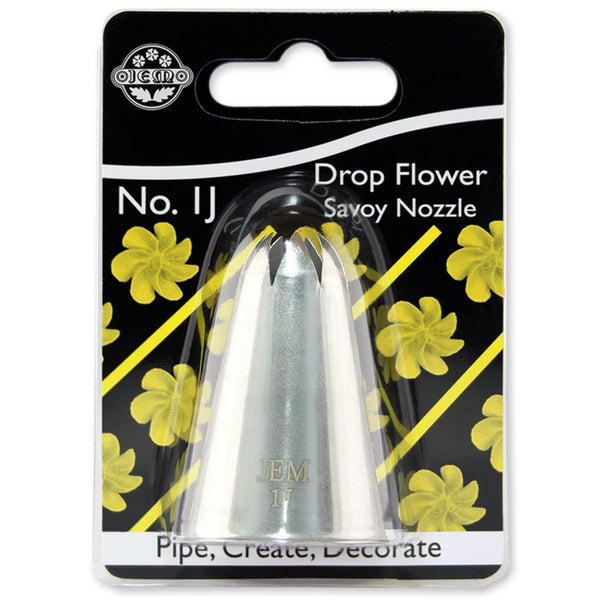 1J Small Curved Star Savoy Piping Nozzle