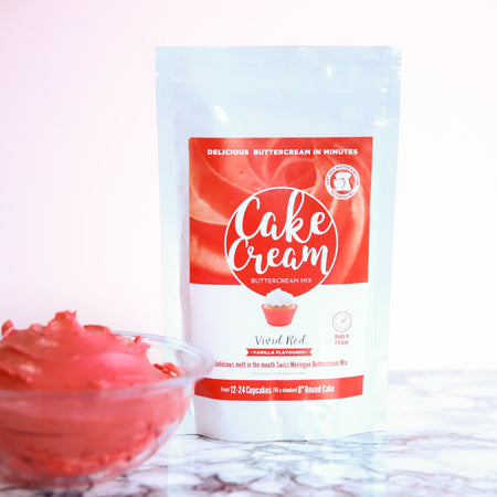 Cake Cream - Burgundy - Vanilla - 400g