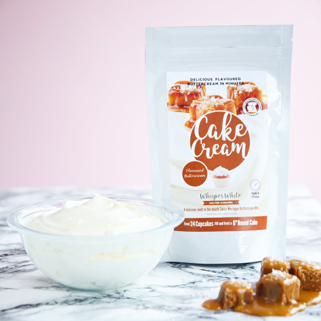 Cake Cream - Whisper white - Salted Caramel Flavour 400g