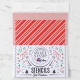 Candy Stripe Stencil - SWEET - STAMP