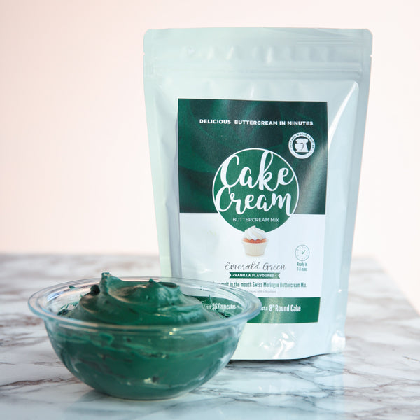 Cake Cream - Emerald Green - Vanilla - 400g