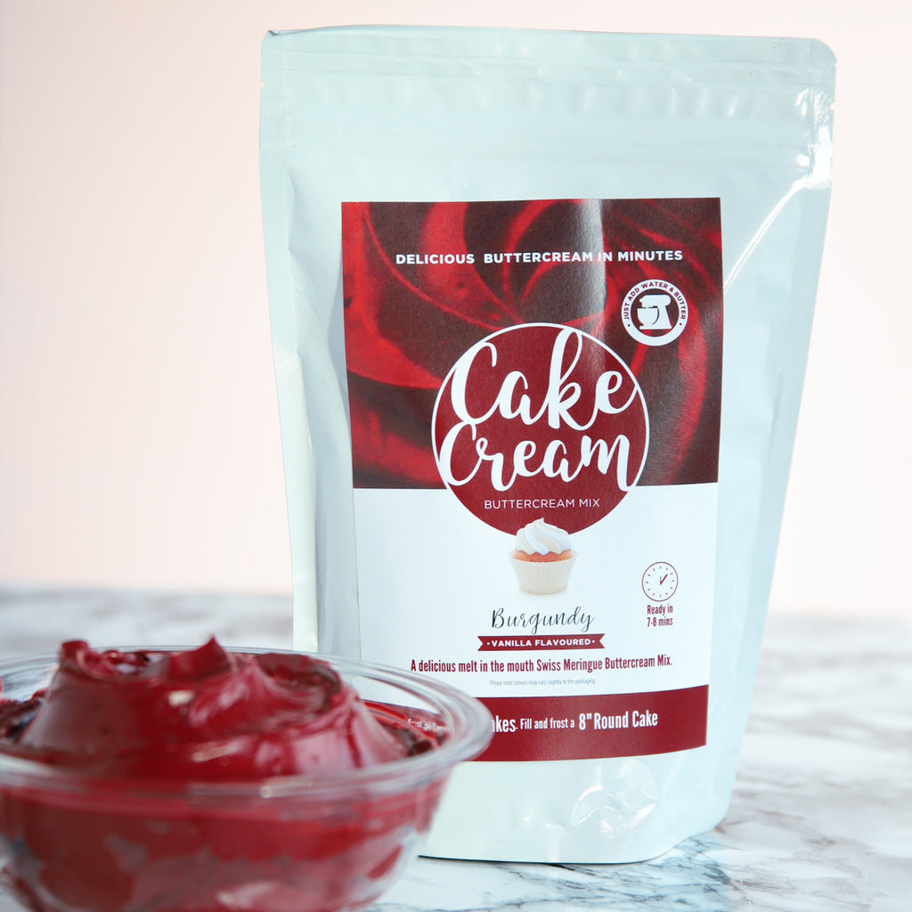 Cake Cream - Burgundy - Vanilla - 400g