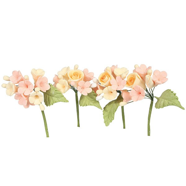 House of cake - 4 Mini Sugar Flower Sprays pastel