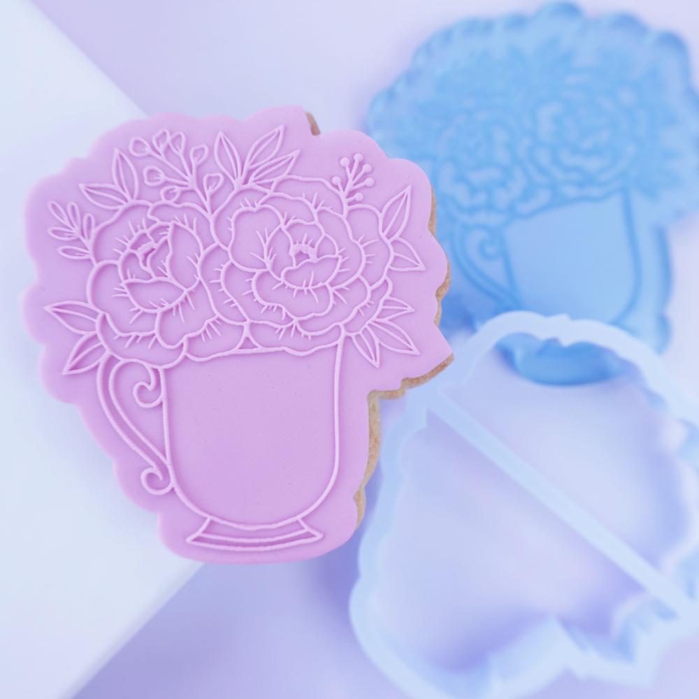 Floral TeaCup OUTboss STAMP N CUT