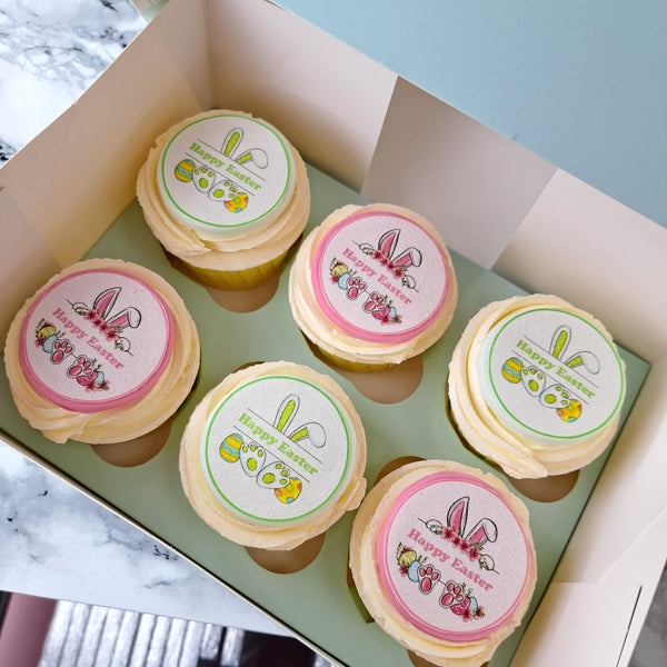 Easter Bunny Ears Edible Toppers - (20 Toppers)