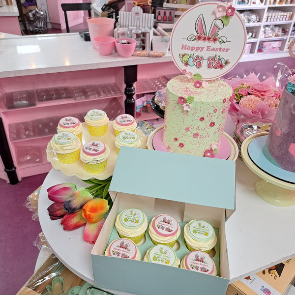 Easter Bunny Ears Edible Toppers - (20 Toppers)