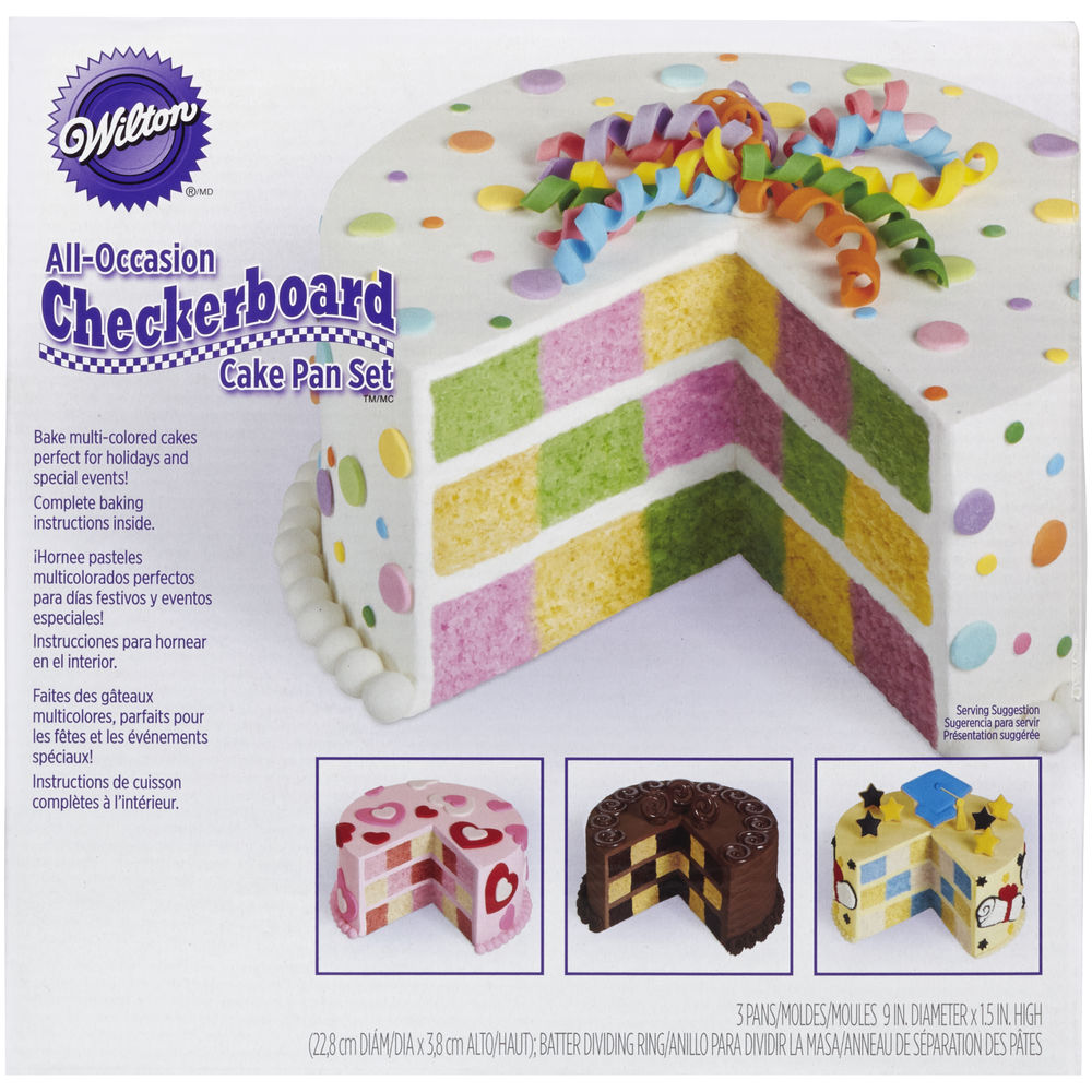 Wilton Checker board Tins Set 4