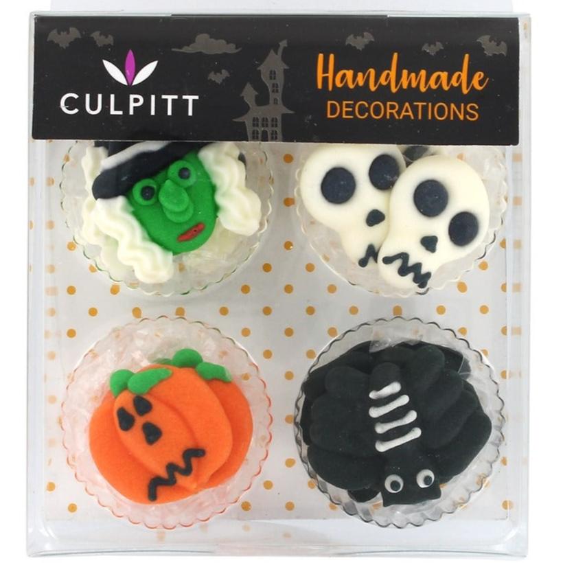Sugar Decorations Halloween Asstd Pk 12