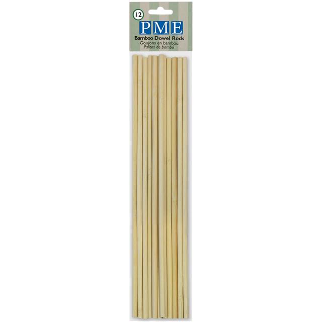PME Bamboo Dowel Rods x 12