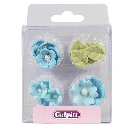 Communion Blue  Edible Toppers - (20 Toppers)