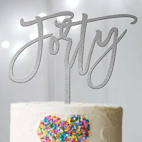 Forty Silver Topper - SWEET STAMP