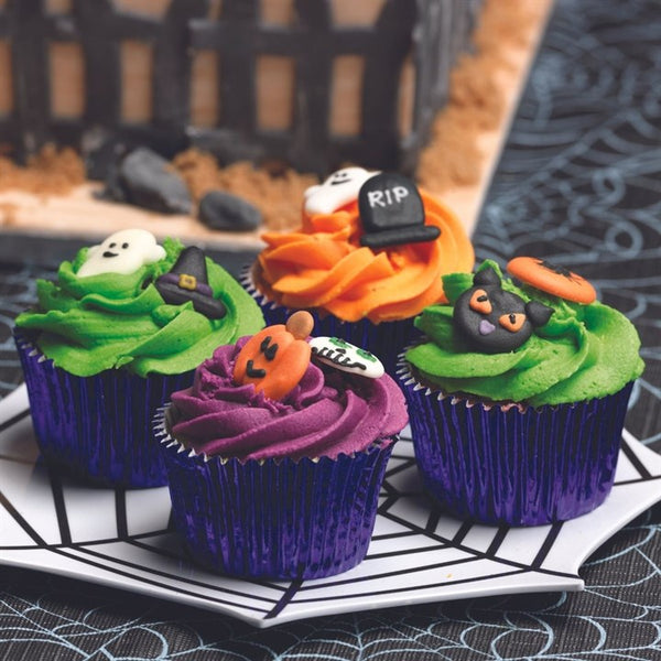 Sugar Decorations Halloween RIP Pk 12