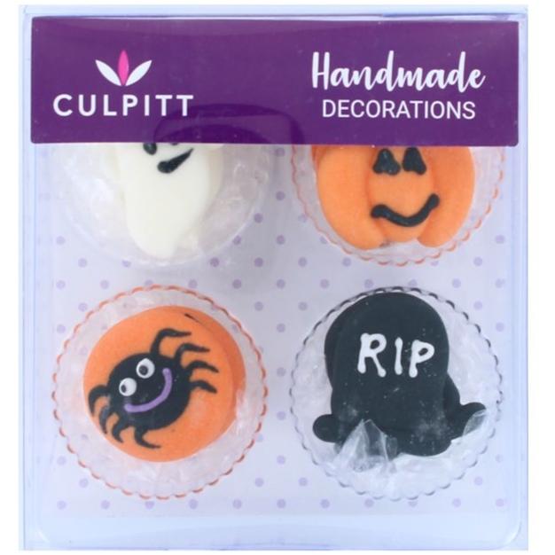 Sugar Decorations Halloween RIP Pk 12