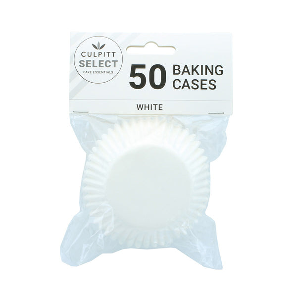 Cupcake Cases White Pk 50